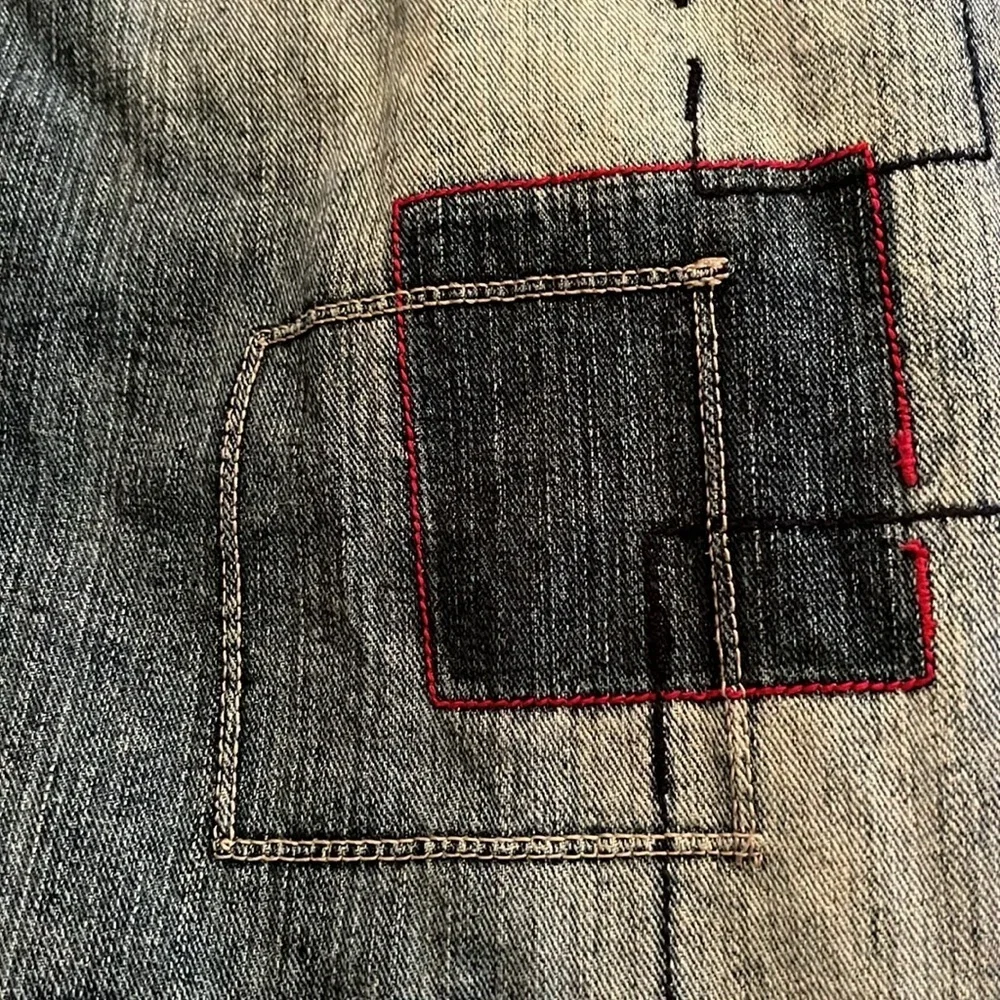 OZOC patchwork baggy jeans 40/33 vintage